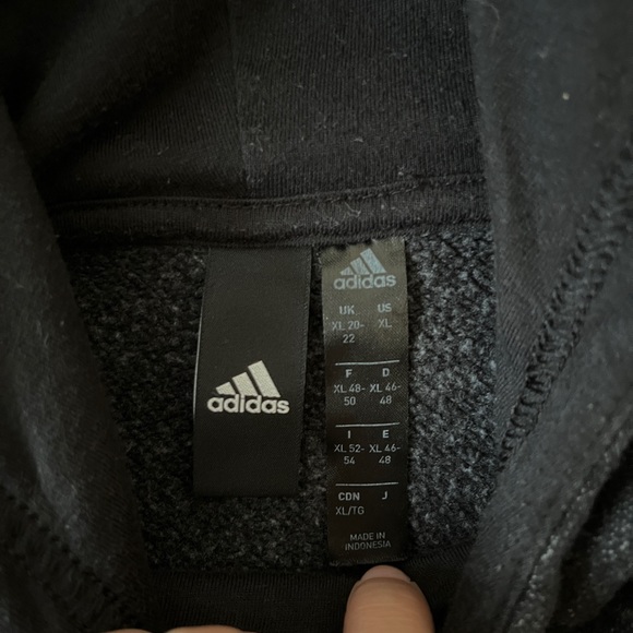 kid’s adidas athletic hoodie (dark gray) - Picture 2 of 9